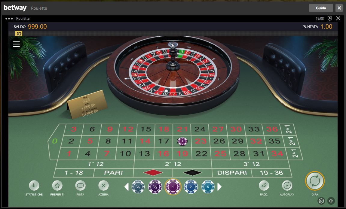 betway roulette