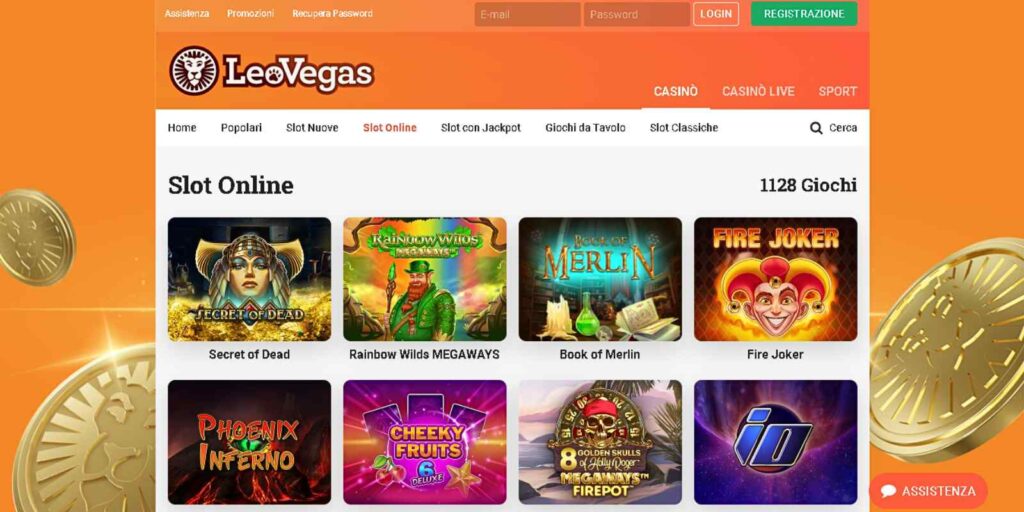 Pagina (Slot Online) di LeoVegas
